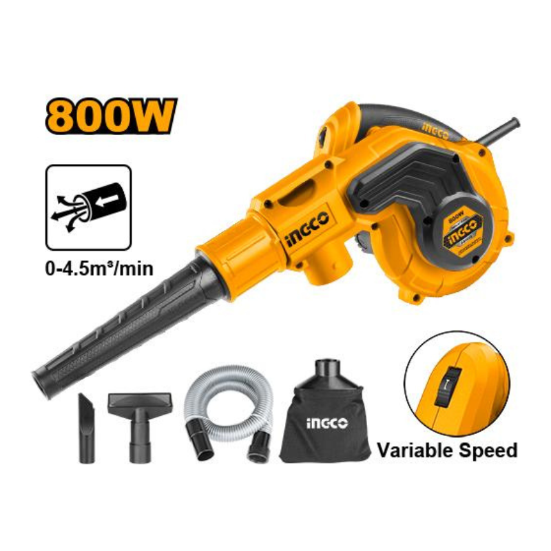 بلور شفط وطرد هواء 800 واط - موديل Ingco AB8008