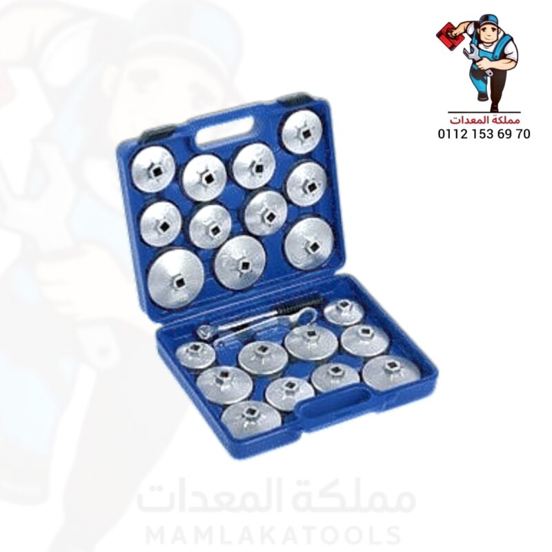 طقم مفتاح فلاتر ألومنيوم 24 قطعة موديل DR-306 من دورميري