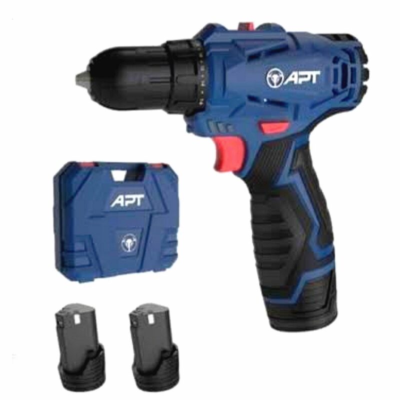 شنيور بطارية 12 فولت 20 نيوتن ظرف 10مم 2سرعة 2بطارية×1.5أمبير موديل DW0210020 من APT