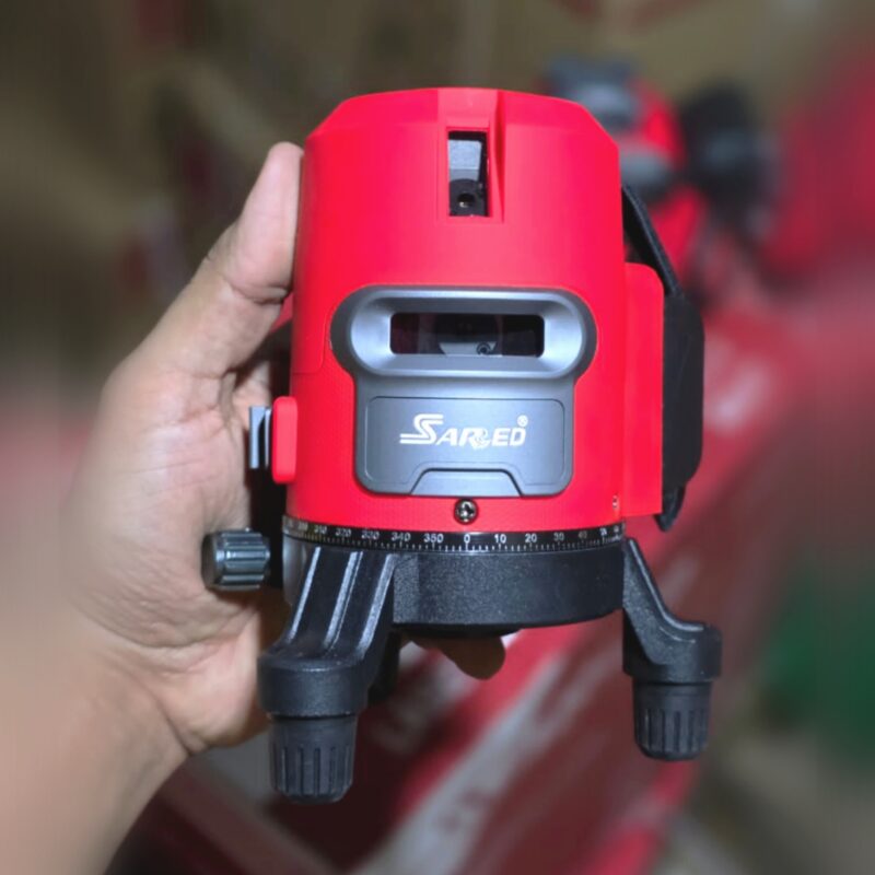 ميزان ليزر 5 خط احترافي مدى 30متر 2بطارية وشاحن موديل SR-LL-0501 من ساريد SARRED