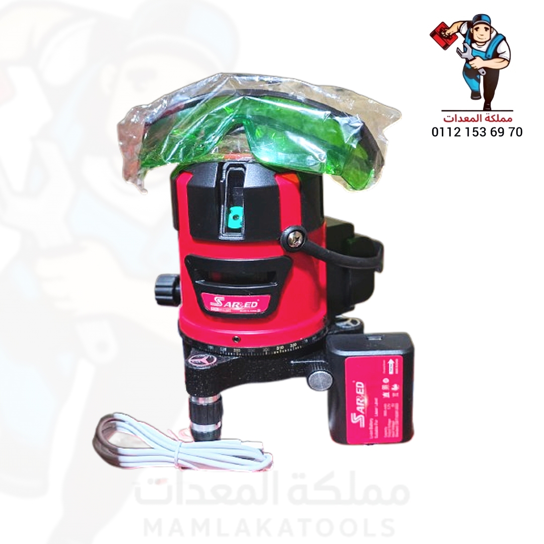 ميزان ليزر 2 خط احترافي مدى 30متر 2بطارية وشاحن موديل SR-LL-0201 من ساريد SARRED - الصورة 2