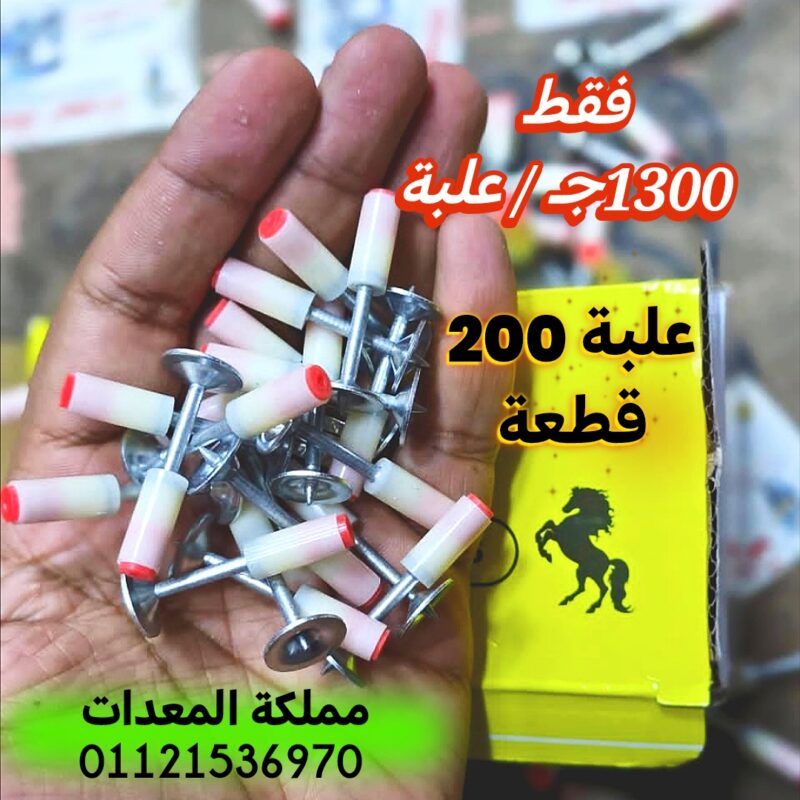 مسمار مسدس طلقات الخرسانة العلبة 200 قطعة من الحصان الأسود